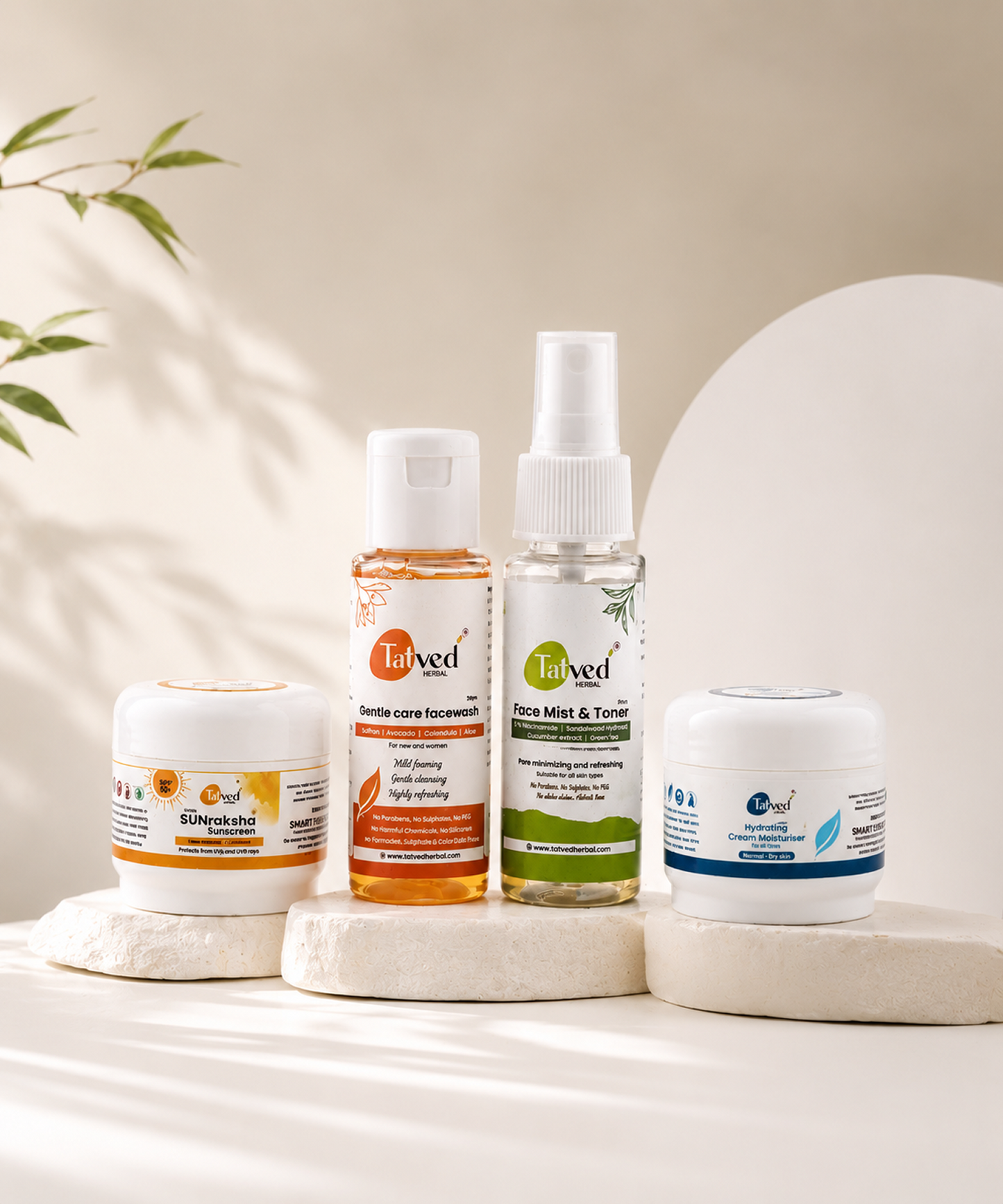 Sample kit for Dry to Normal skin by Tatved Herbal