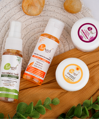 Sample kit for Oily to combination skin by Tatved Herbal