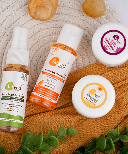 Sample kit for Oily to combination skin by Tatved Herbal
