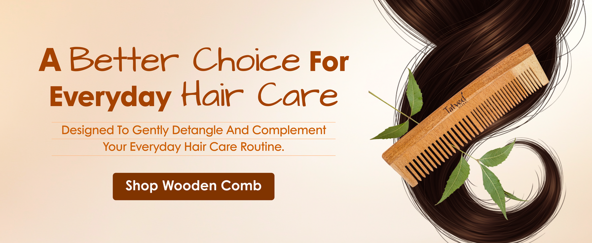 Neem Wooden Comb Banner