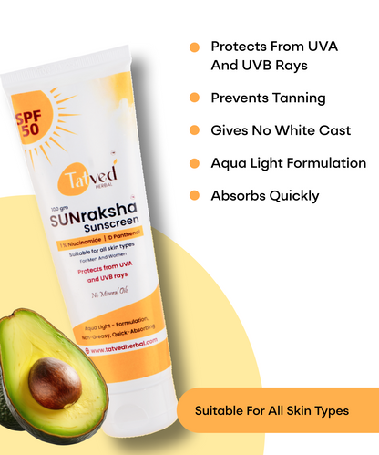 SUNraksha Sunscreen by Tatved Herbal