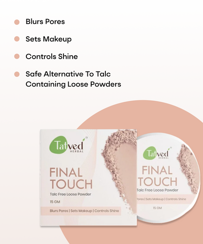 Final Touch - Talc Free Loose powder by Tatved herbal