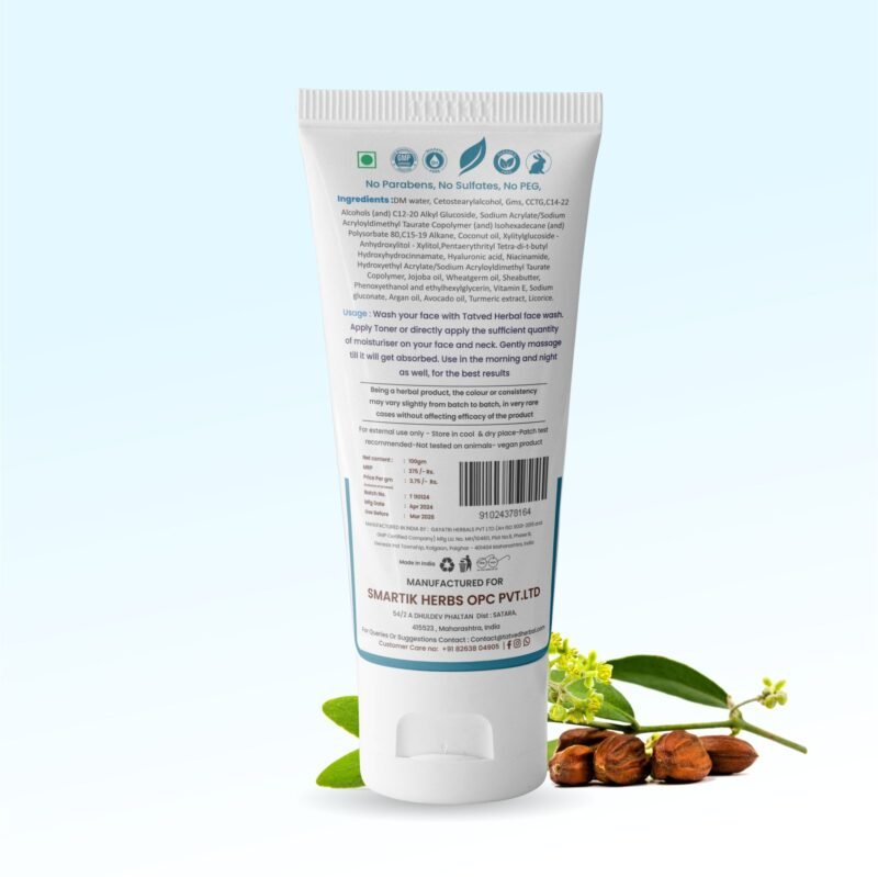 Hydrating Cream Moisturiser by Tatved Herbal - Image 3