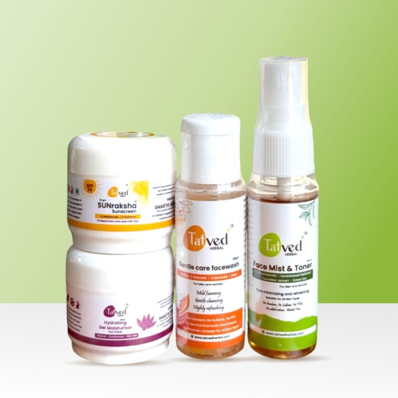 Sample kit for Oily to combination skin by Tatved Herbal