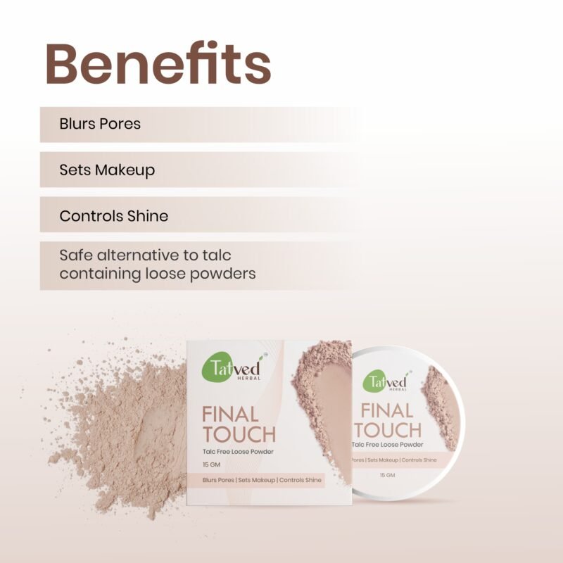 Final Touch - Talc Free Loose powder by Tatved herbal - Image 2