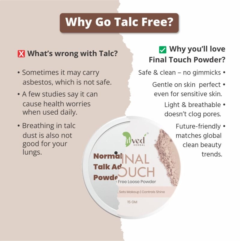 Final Touch - Talc Free Loose powder by Tatved herbal - Image 3